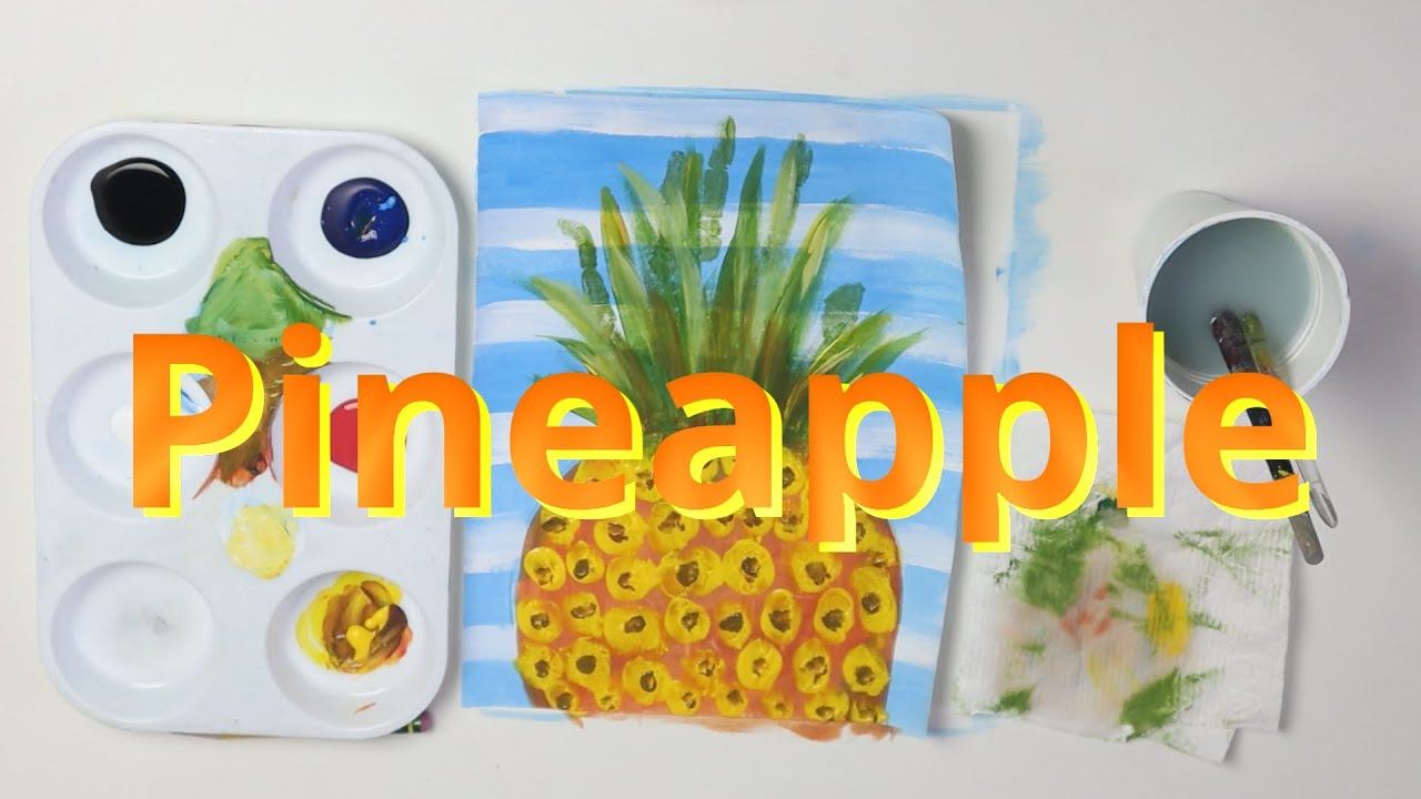 Painting A Pineapple Step By Step | Art Challenge_20 смотреть онлайн