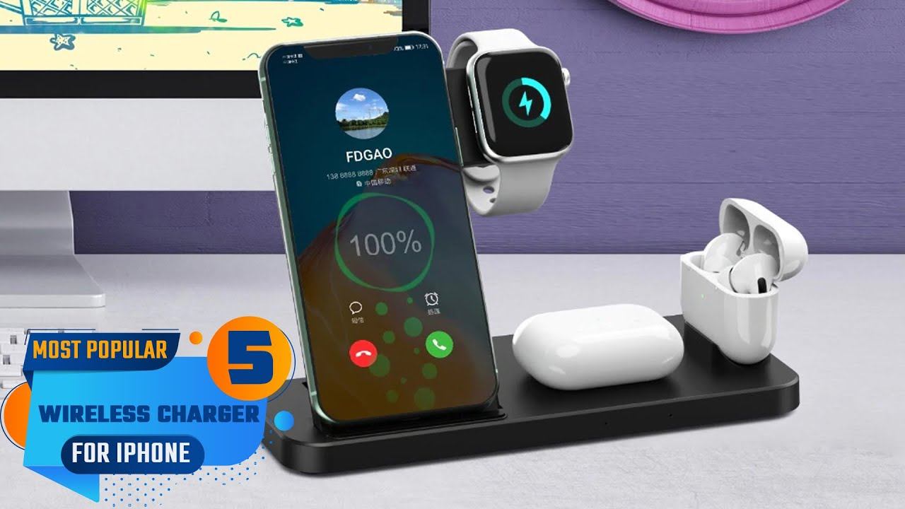 Top 5 Best Wireless Charger for iphone смотреть онлайн