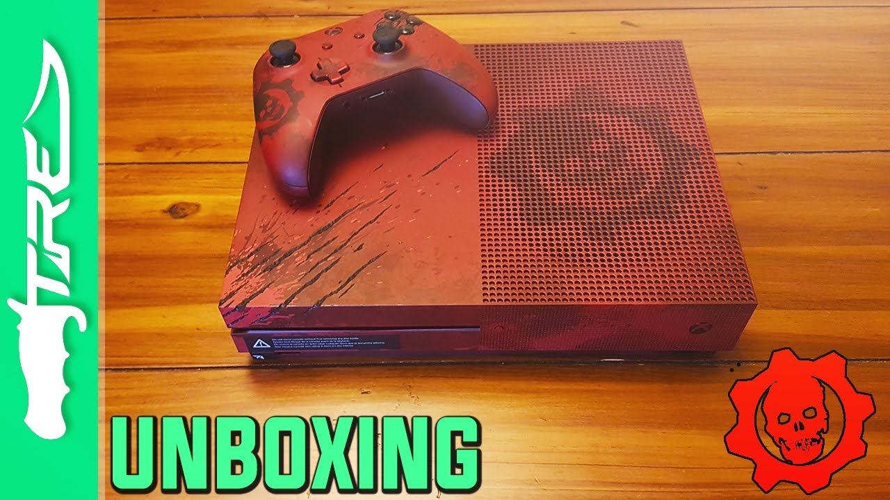 Gears of War 4 Xbox One S Limited Edition Console Unboxing (Gears of War 4 Xbox One S Unboxing) смотреть онлайн
