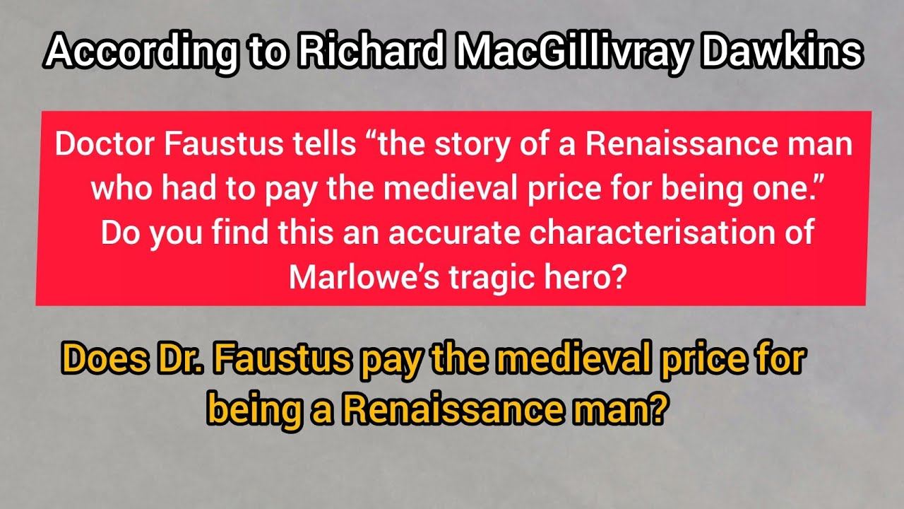 Does Dr. Faustus pay the medieval price for being a Renaissance man? смотреть онлайн