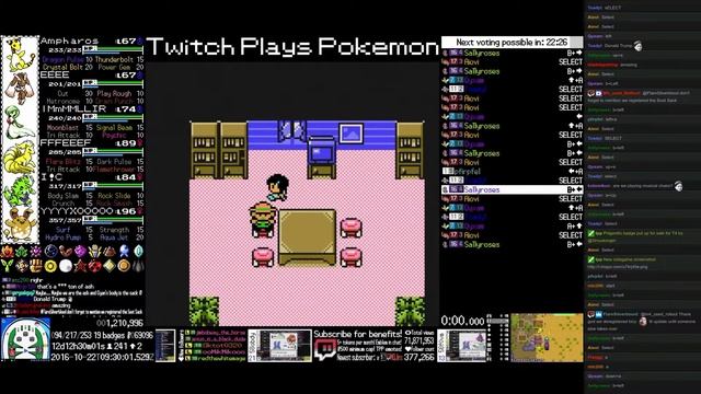 Twitch Plays Pokémon Prism - Hour 300 to 301 смотреть онлайн