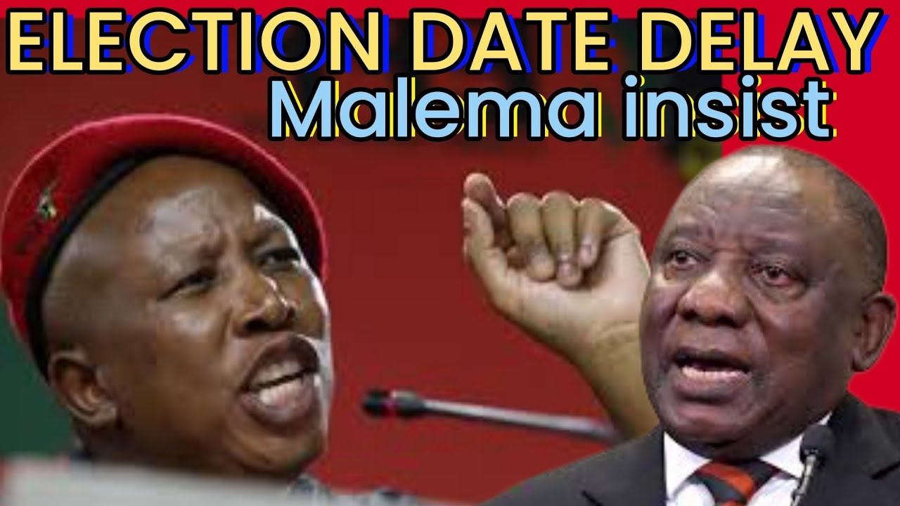 Julius Malema unrest of the delay of national Election day by President Cyril Ramaphosa. смотреть онлайн