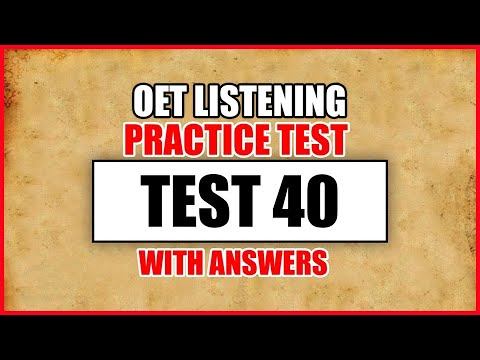 OET 2.0 Updated Listening Test With Answers | Test 40 OET Listening Sample For Nurses/Doctors смотреть онлайн