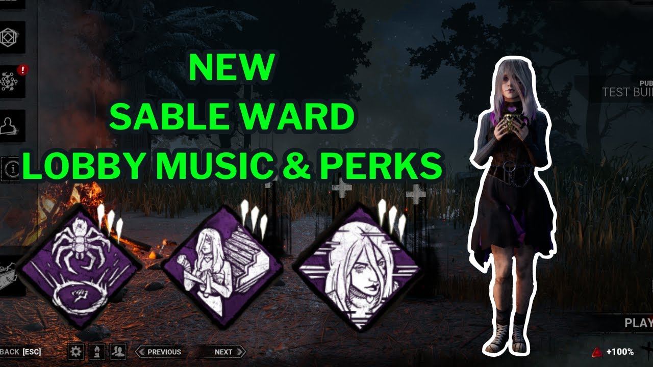 Sable Ward New Perks and Lobby Music | Dead by Daylight смотреть онлайн
