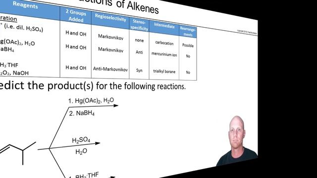 8.8 Predicting the Products of Alkene Addition Reactions смотреть онлайн