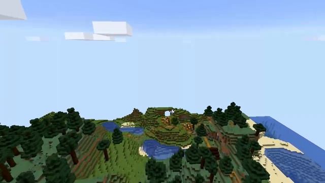 Minecraft 1.14.2 Seed 206: Monster spawner at spawn and village смотреть онлайн
