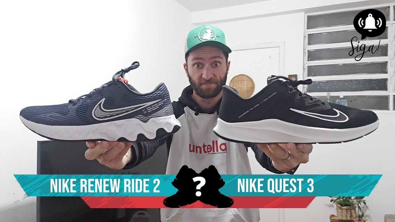 NIKE RENEW RIDE 2 vs NIKE QUEST 3 смотреть онлайн