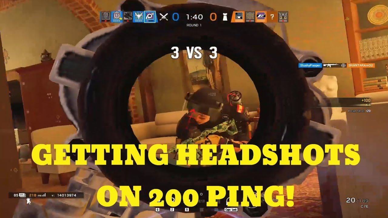 PLAYING RAINBOW SIX SIEGE ON 200+ PING!!! Funny Montage 1 смотреть онлайн