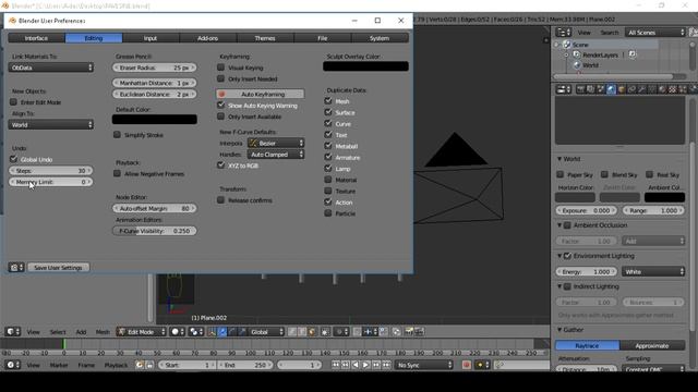 Blender How increase undo steps ? Undo, redo смотреть онлайн