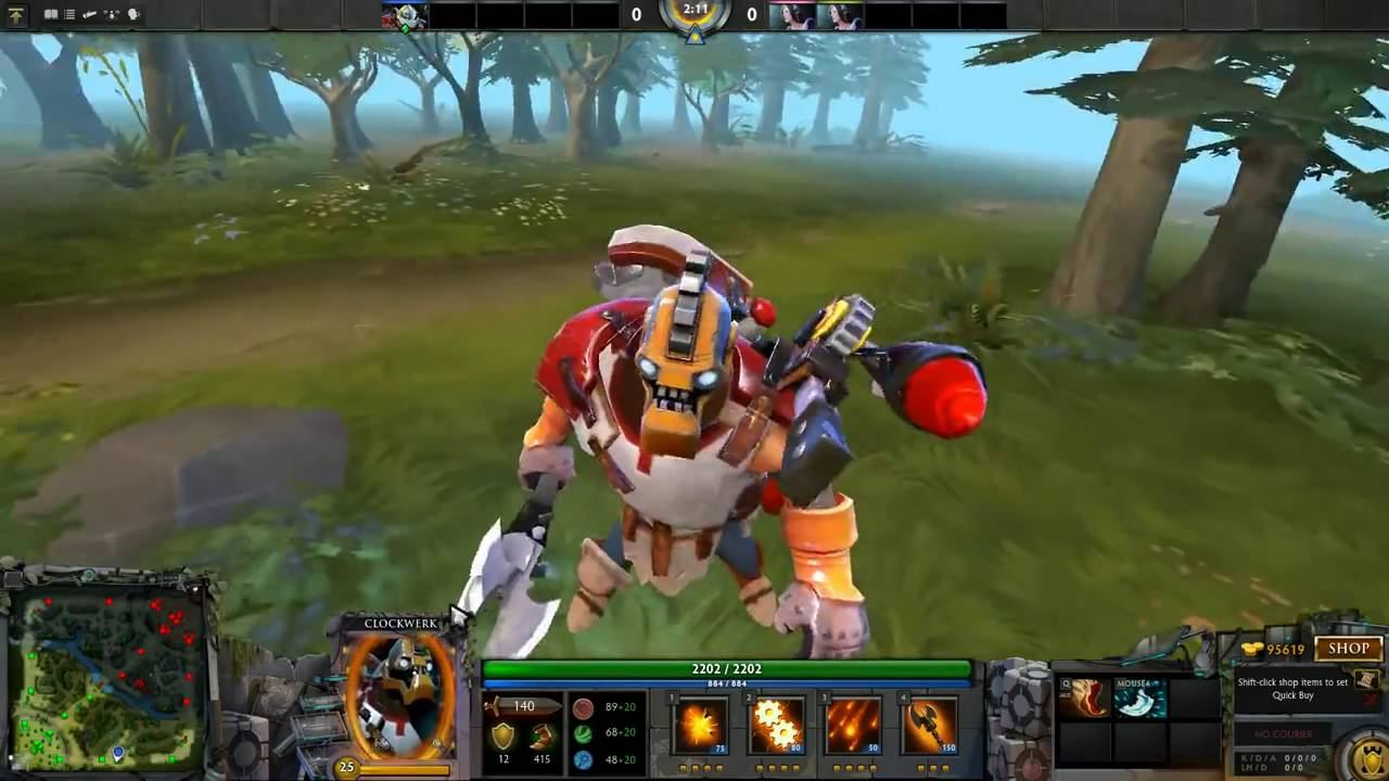 Dota 2 Clockwerk Immortal Item Eternal Machine Head смотреть онлайн