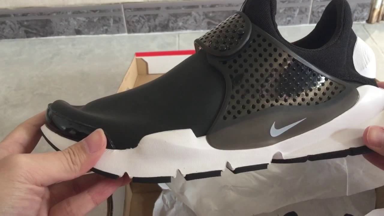 Nike Sock Dart SE Water-Repellent Black/White Unboxing смотреть онлайн