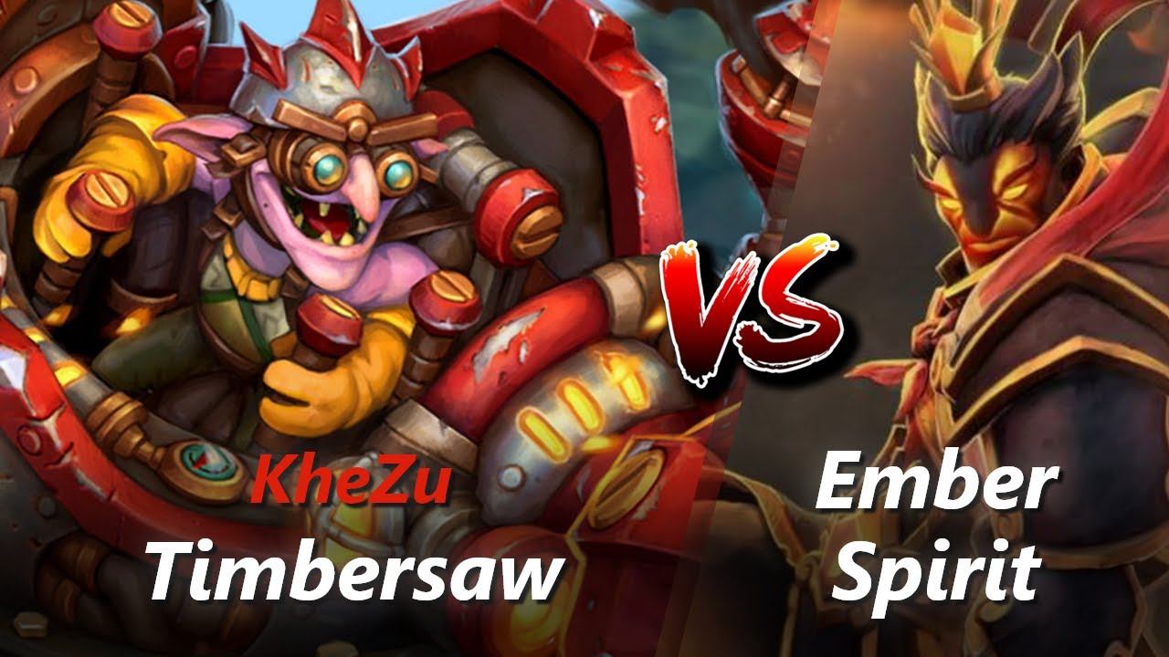 How to Timbersaw offlane vs Ember Spirit/Keeper of the Light (feat. KheZu) | First 10 minutes смотреть онлайн