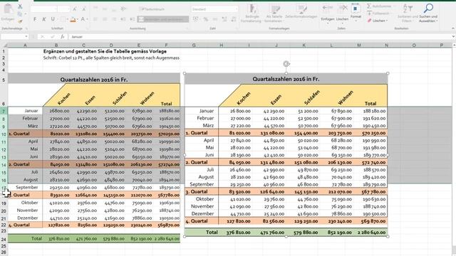 Excel: Formatieren Quartalszahlen 3 смотреть онлайн