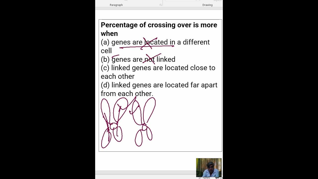 Percentage of crossing over is more when(a) genes are located in a different cell(b) genes are not смотреть онлайн