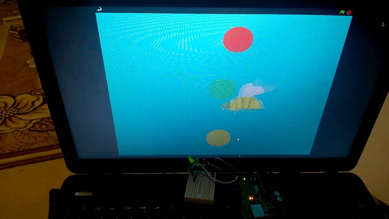 Пчела, Arduino и три светодиода. Arduino и Scratch для начинающих. смотреть онлайн