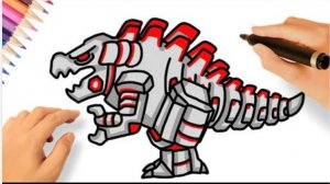 КАК РИСОВАТЬ МЕХАГОДЗИЛЛУ ЧИБИ