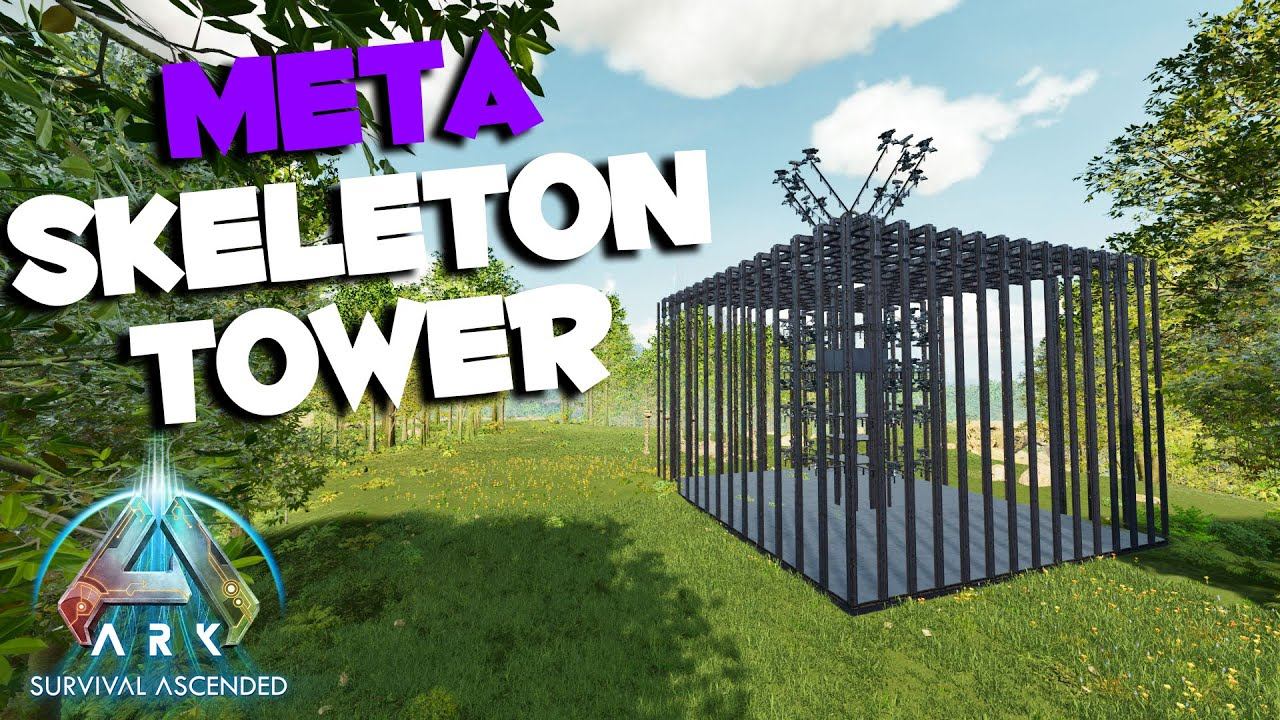 Ark Survival Ascended Skeleton Turret Tower Meta Design смотреть онлайн