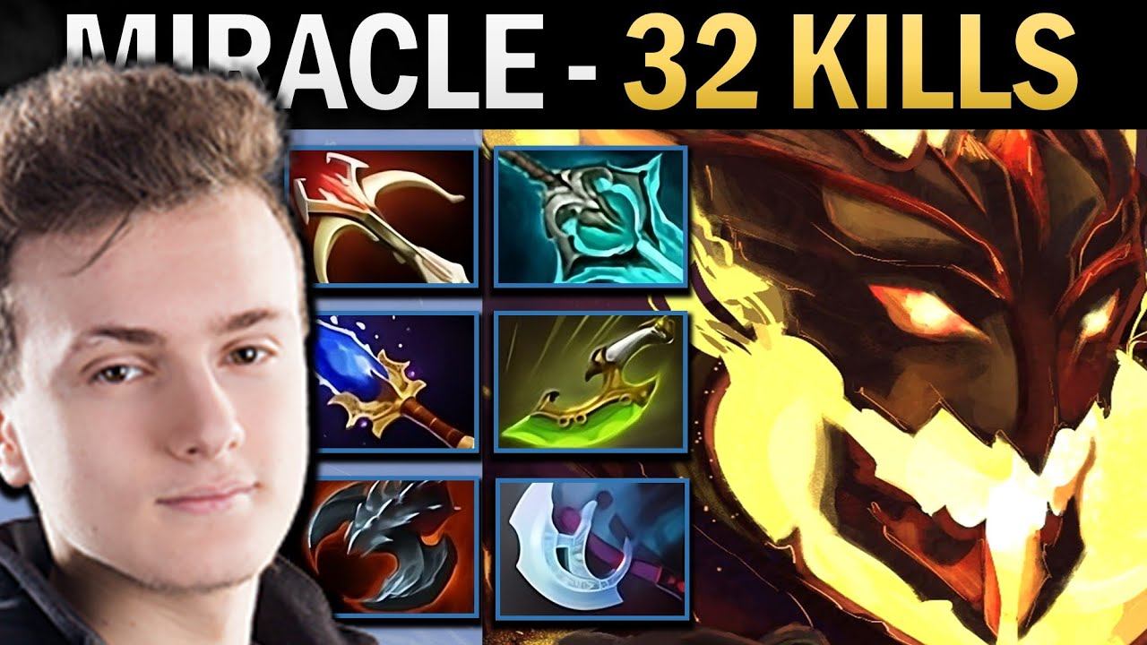 Shadow Fiend Gameplay Miracle with 32 Kills and Disperser - Dota Ringmaster смотреть онлайн