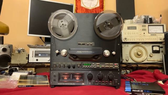 И снова… Teac X-1000R запись на Maxell UD в реверсе. смотреть онлайн
