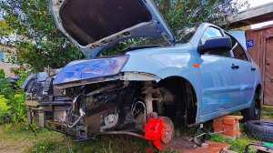 LADA Granta - ОБРАБОТКА КУЗОВА УБИРАЕМ РЫЖИКИ С КУЗОВА #granta #grantasport #авто #гаи #lada