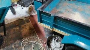 Починил рычаг переключения передач на мотоблоке, и утеплился.