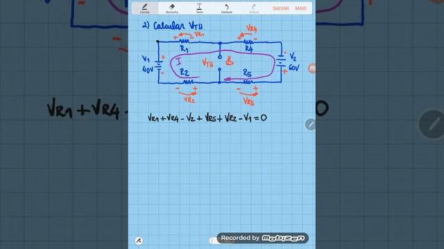 Método de Thevenin - Cálculo da corrente em um resistor num circuito CC смотреть онлайн