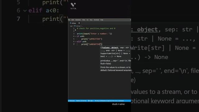 Python program to check a number for positive, negative and zero| python language| coding смотреть онлайн