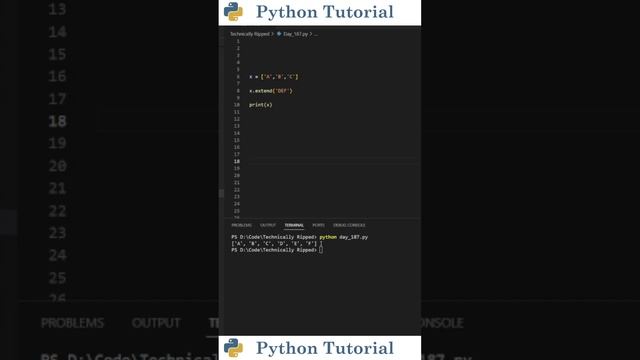 How To Extend Items To A List | Python Tutorial смотреть онлайн