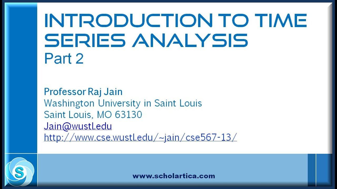 Introduction to Time Series Analysis: Part 2 смотреть онлайн