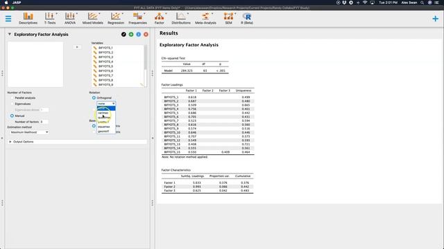 JASP 0.13.1 Tutorial: Exploratory Factor Analysis (EFA) (Episode 20) смотреть онлайн