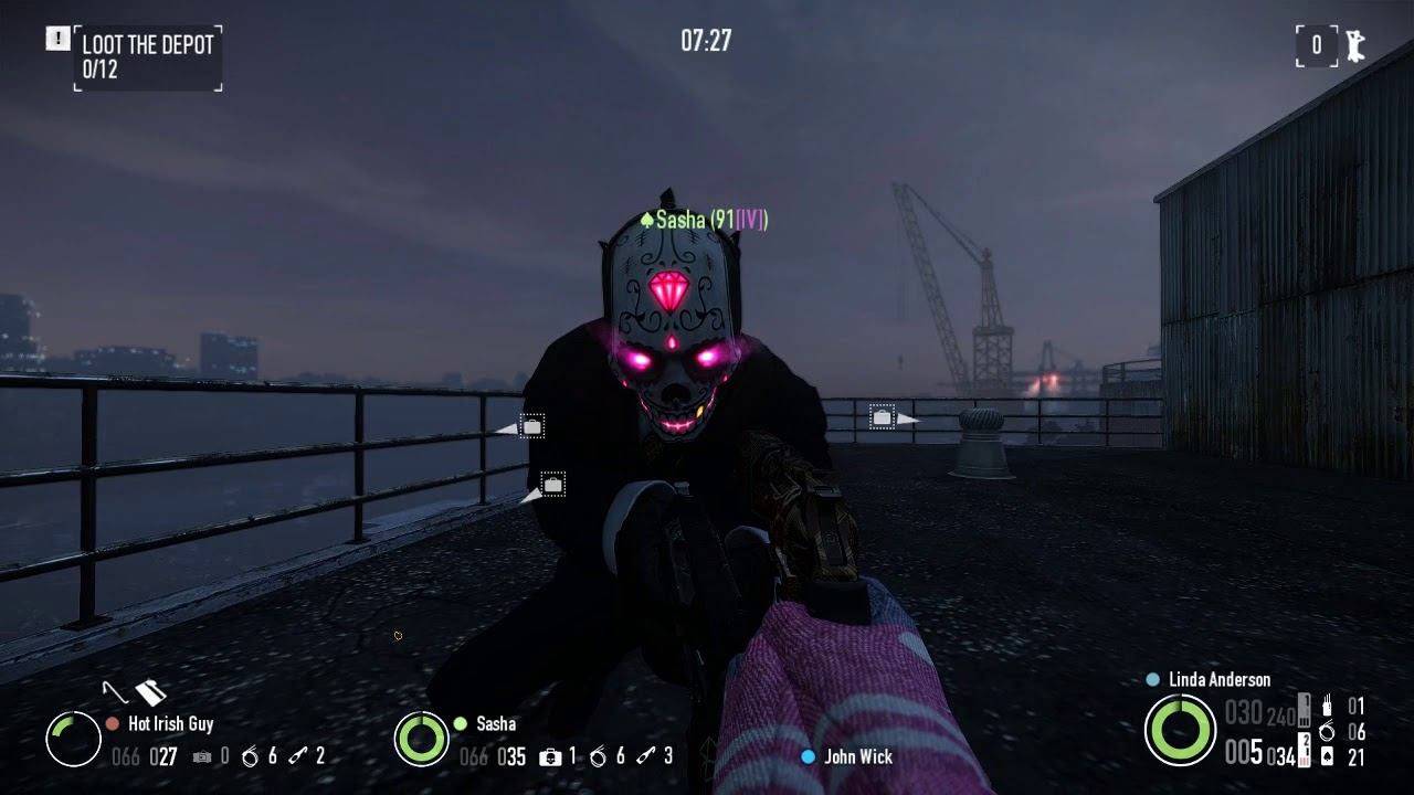 Payday2 - Sasha speaking with her mask on смотреть онлайн