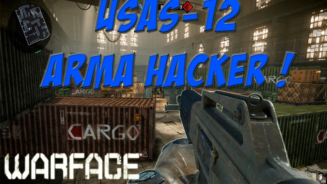 Warface - Gameplay USAS-12 ! (arma hacker) 60FPS ! смотреть онлайн
