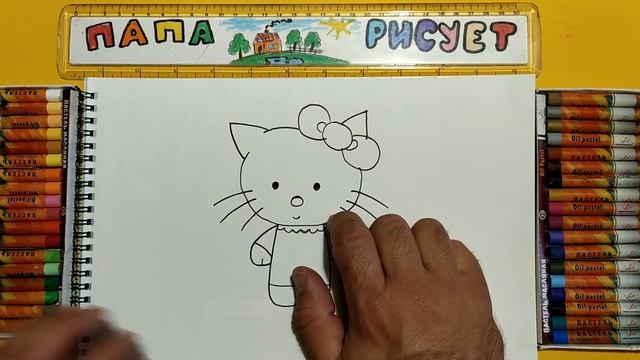 Рисуем Кошку КИТТИ/ Урок Рисования / We draw Cat Kitty / Drawing Lesson смотреть онлайн