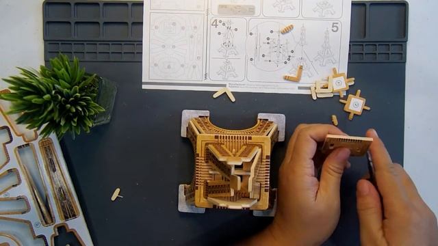 HOW TO ASSEMBLE EIFFEL TOWER WOODEN CRAFT I ROBOTIME I Mai Toys, Arts & Crafts смотреть онлайн