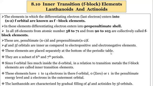 d and f block elements (Transition and inner transition elements - 5) смотреть онлайн