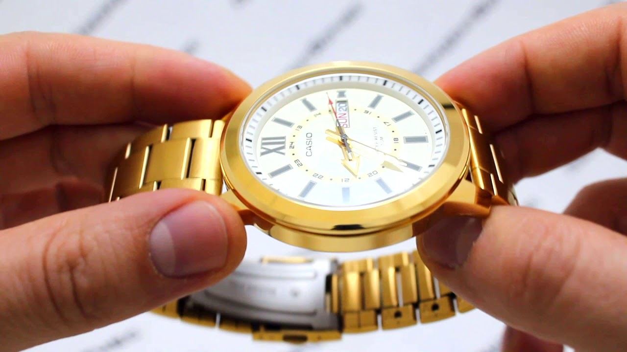 Часы Casio Collection MTP-X100G-9A - видео обзор от PresidentWatches.Ru смотреть онлайн
