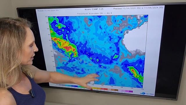 08/04/2024 - Previsão do tempo para a semana | METSUL смотреть онлайн