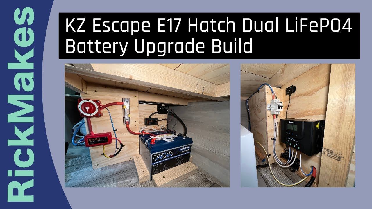KZ Escape E17 Hatch Dual LiFePO4 Battery Upgrade Build смотреть онлайн