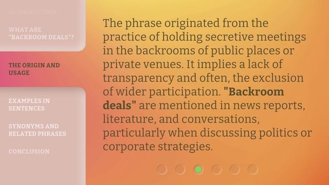Understanding "Backroom Deals": An Insight into Idiomatic English смотреть онлайн