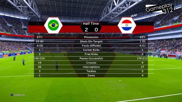 BRAZIL vs PARAGUAY - FINAL | Copa America USA 2024 | Full Match All Goals | PES Gameplay смотреть онлайн