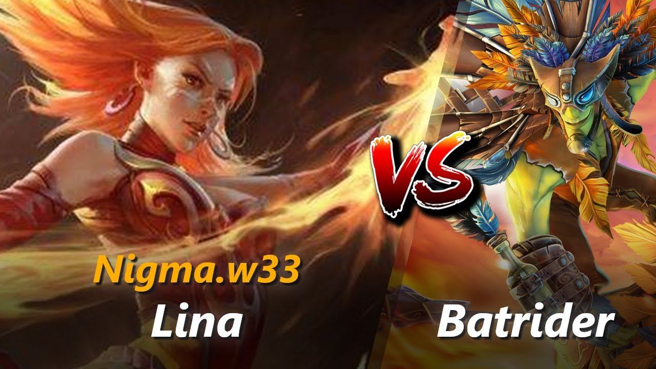 How to Lina mid vs Batrider (feat. w33) | First 7 minutes смотреть онлайн