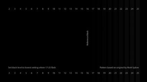 видео тест для калибровки 4к телевизора , настройка яркости (уровень черного)