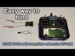 How to bind flysky radio transmitter with FS-iA10B receiver.