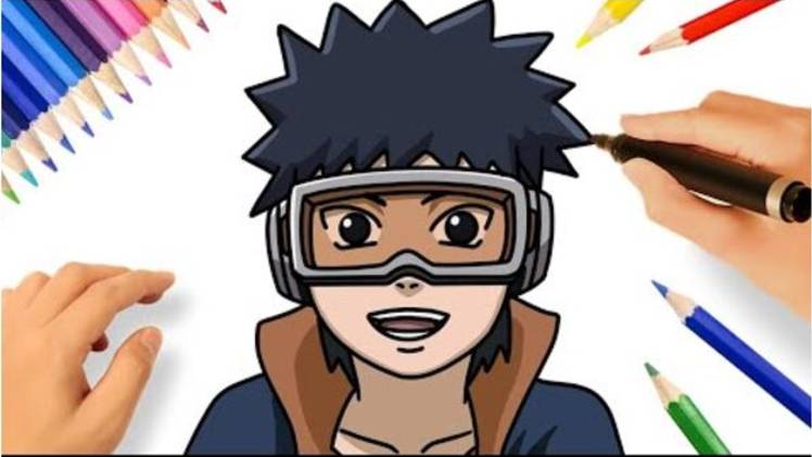 КАК РИСОВАТЬ ОБИТО УЧИХА | NARUTO