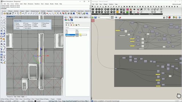 Фасад в Grasshopper смотреть онлайн