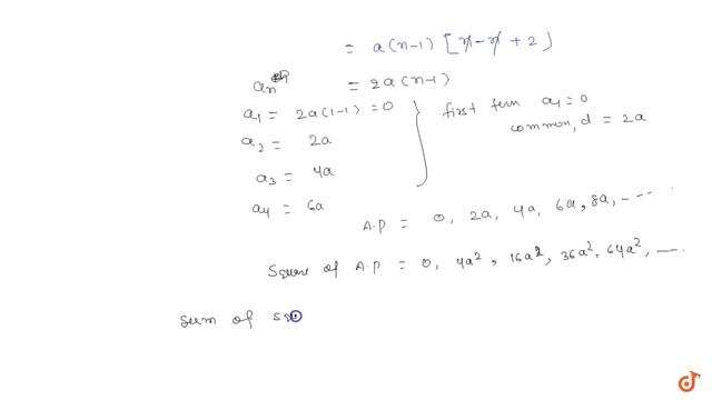 The sum of n terms of an A. P. is `an(n-1)`. Find the sum of the squares of these terms. смотреть онлайн