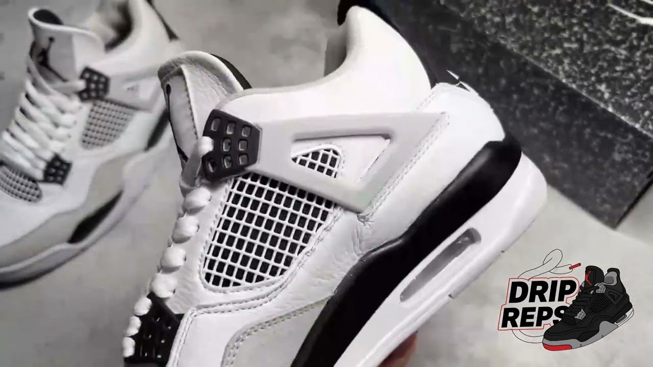 QC Air Jordan 4 "Military Black" by Dripreps® смотреть онлайн