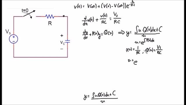 RC circuit formula derivation смотреть онлайн