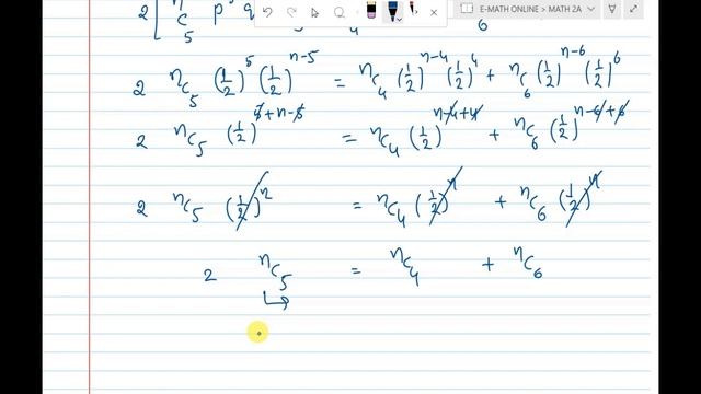 In the experiment of tossing a coin n times, P(X=4), P(X=5) and P(X=6) are in A.P. Find ‘n’ смотреть онлайн