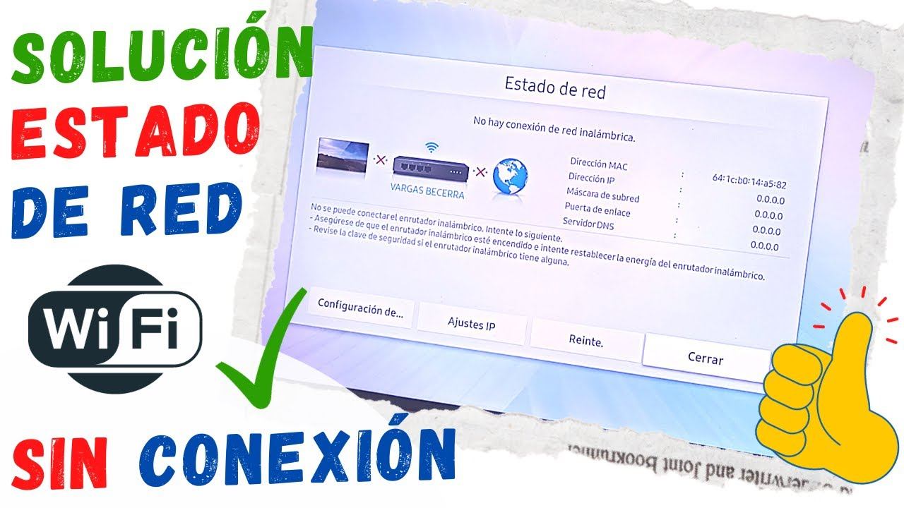 Solucion WIFI TV Sin Conexion de Red Smart TV Samsung - No RECONOCE las Redes Wifi - No se Conecta смотреть онлайн